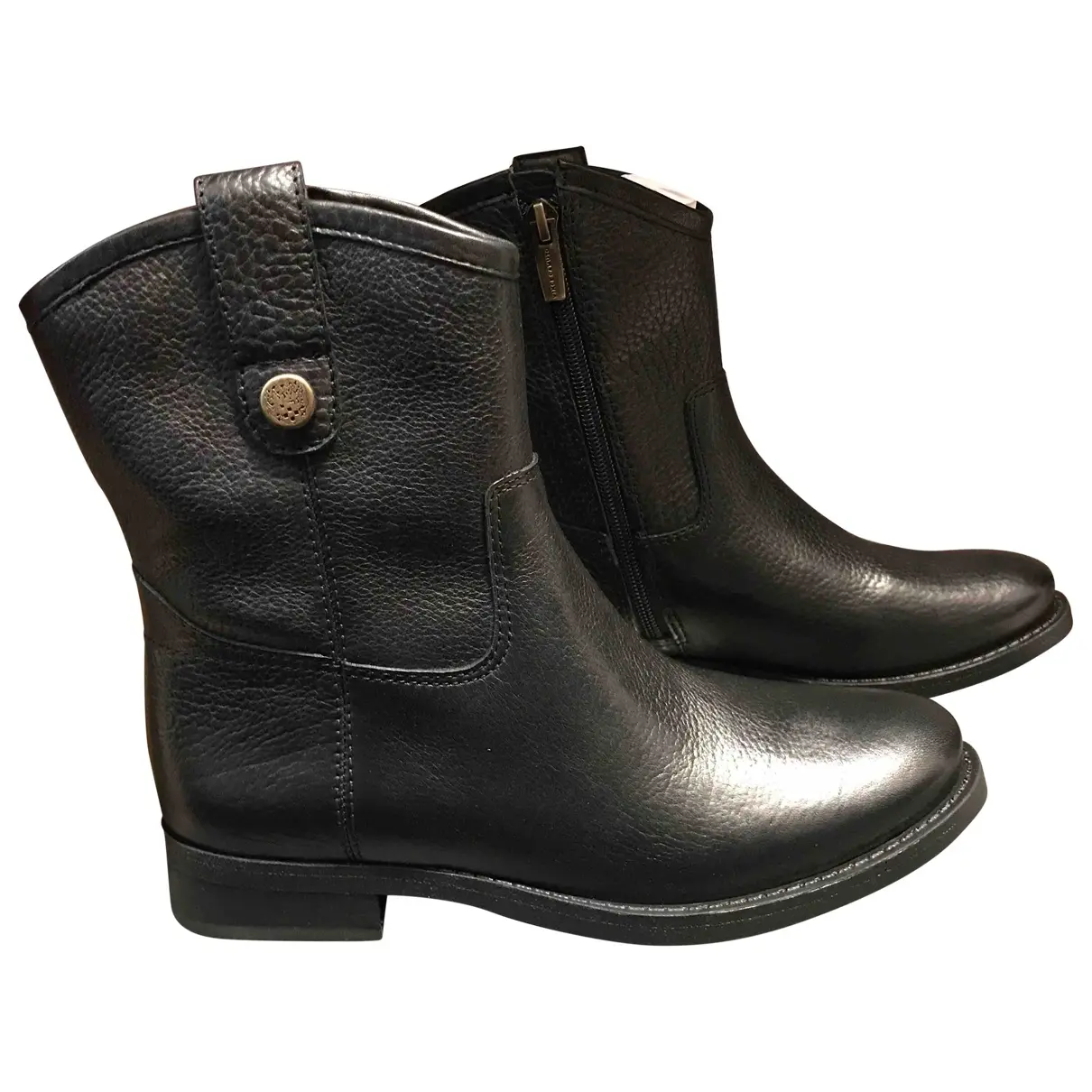 Leather biker boots Vince  Camuto