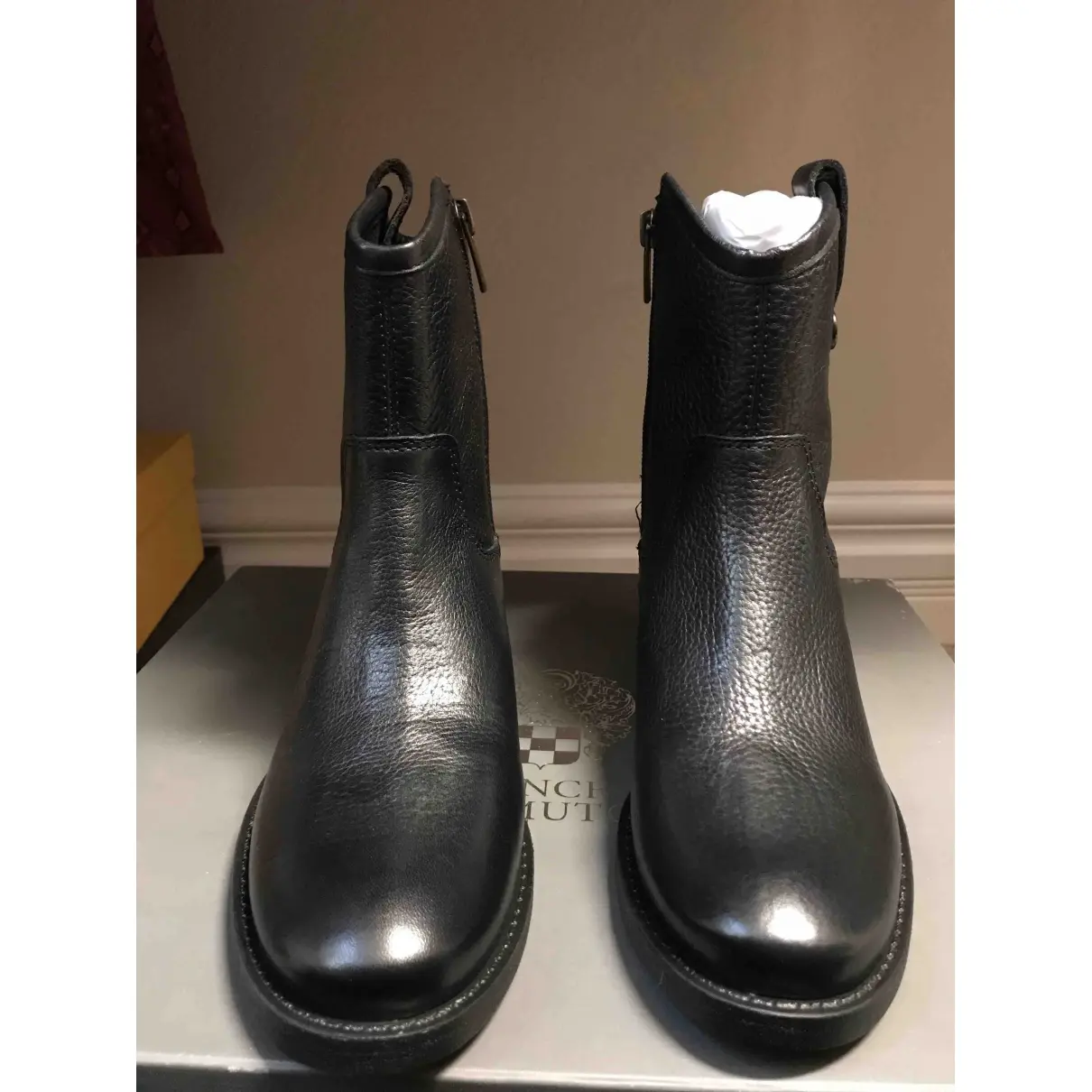 Vince  Camuto Leather biker boots for sale