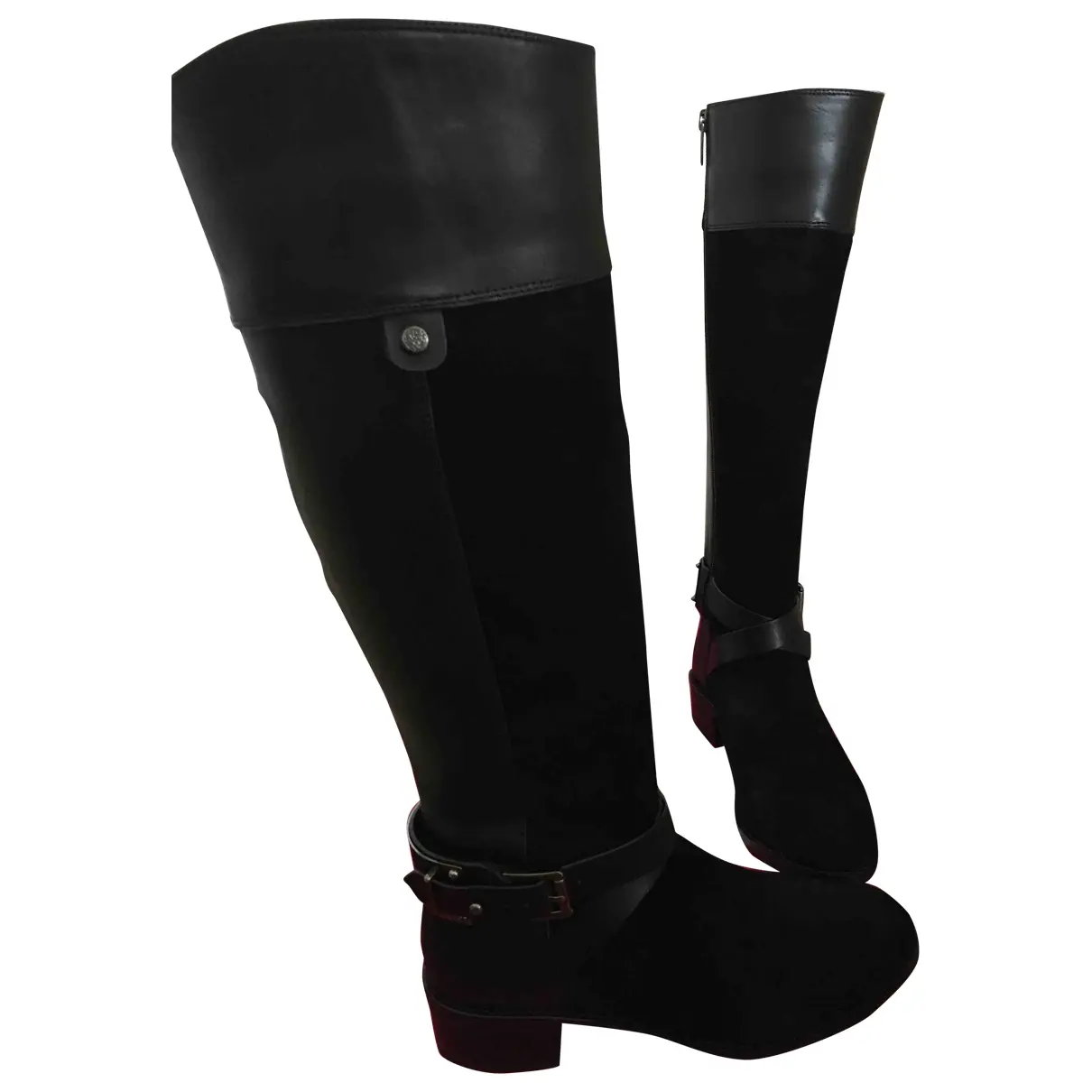 Leather riding boots Vince  Camuto