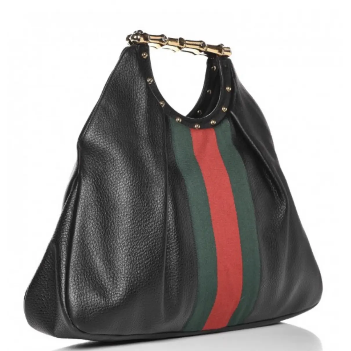 Buy Gucci Vintage Bamboo Hobo leather handbag online - Vintage