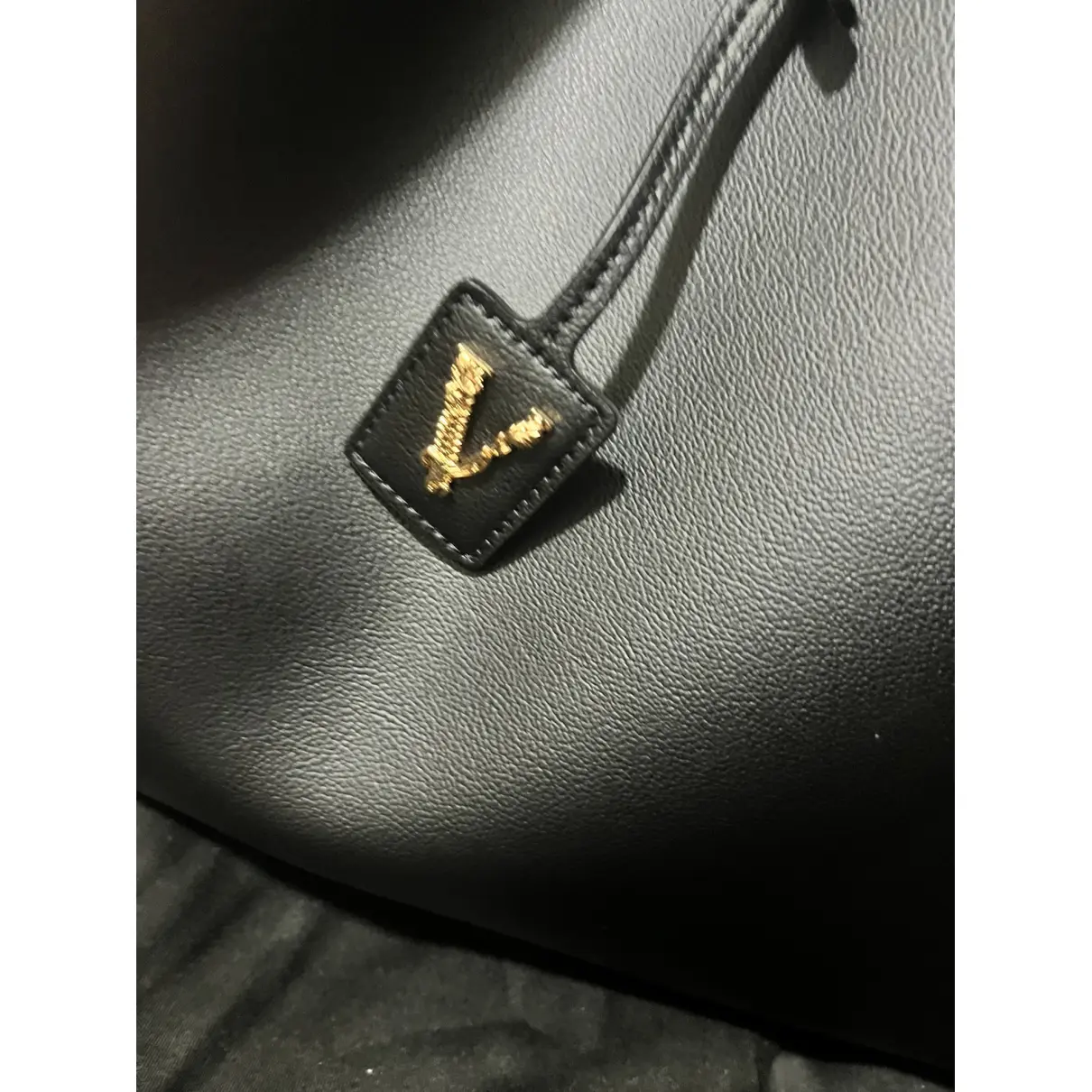 Virtus leather tote Versace