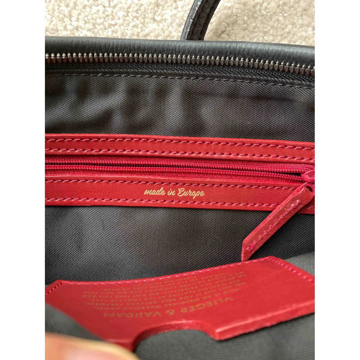 Leather handbag Vlieger & Vandam