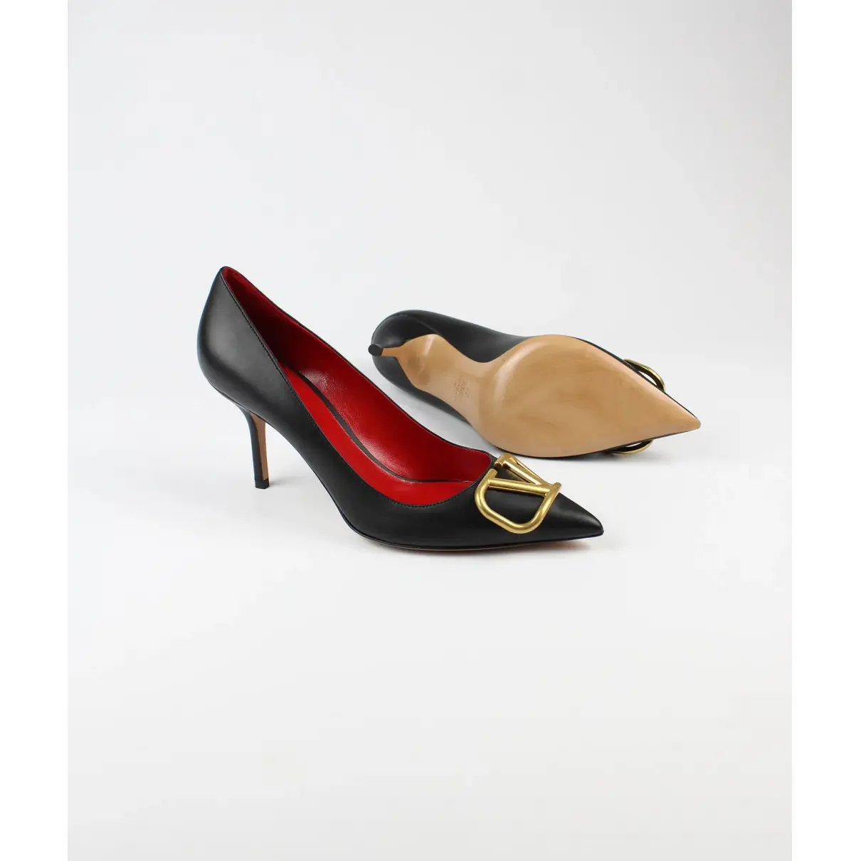 Buy Valentino Garavani VLogo leather heels online