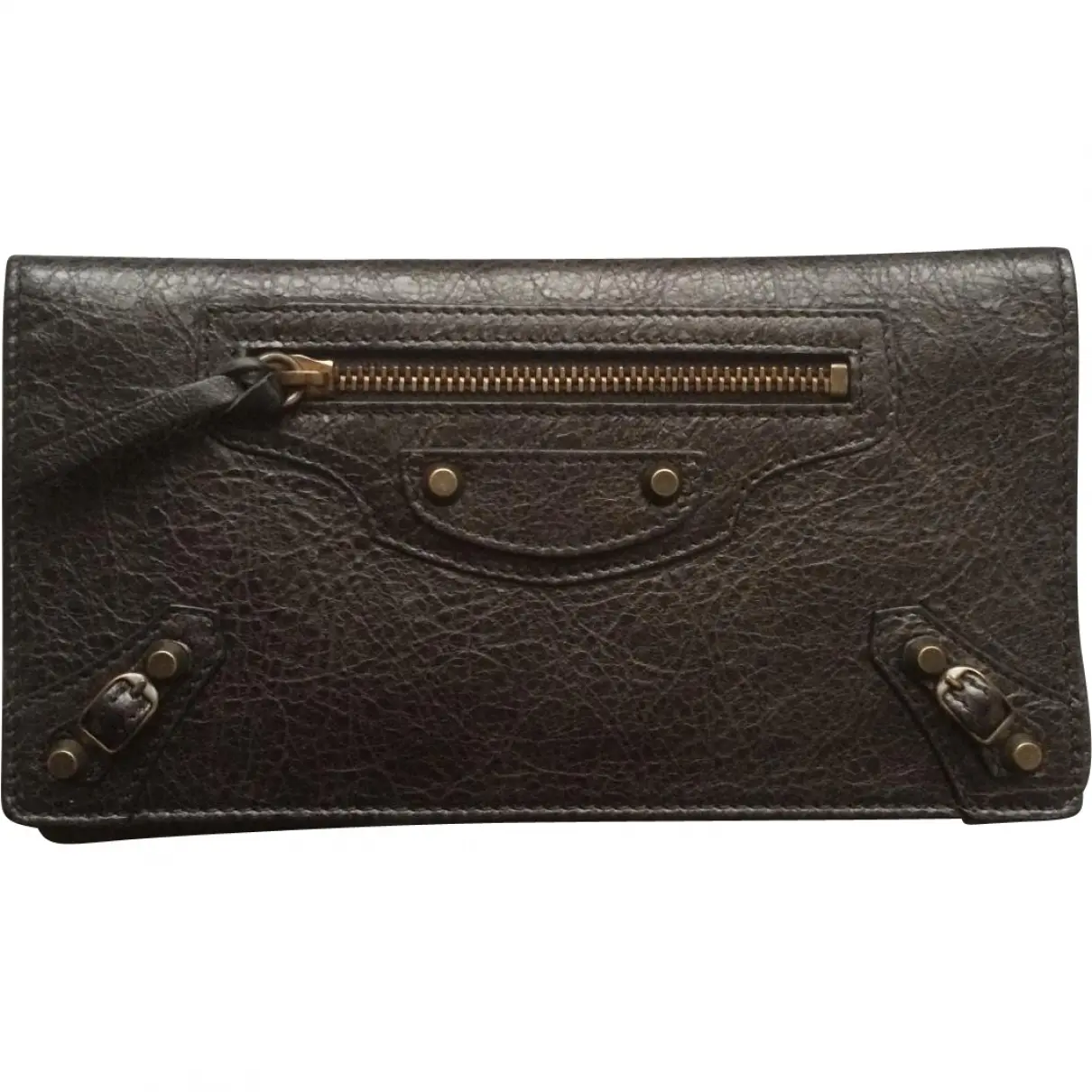 Black Leather Wallet Balenciaga