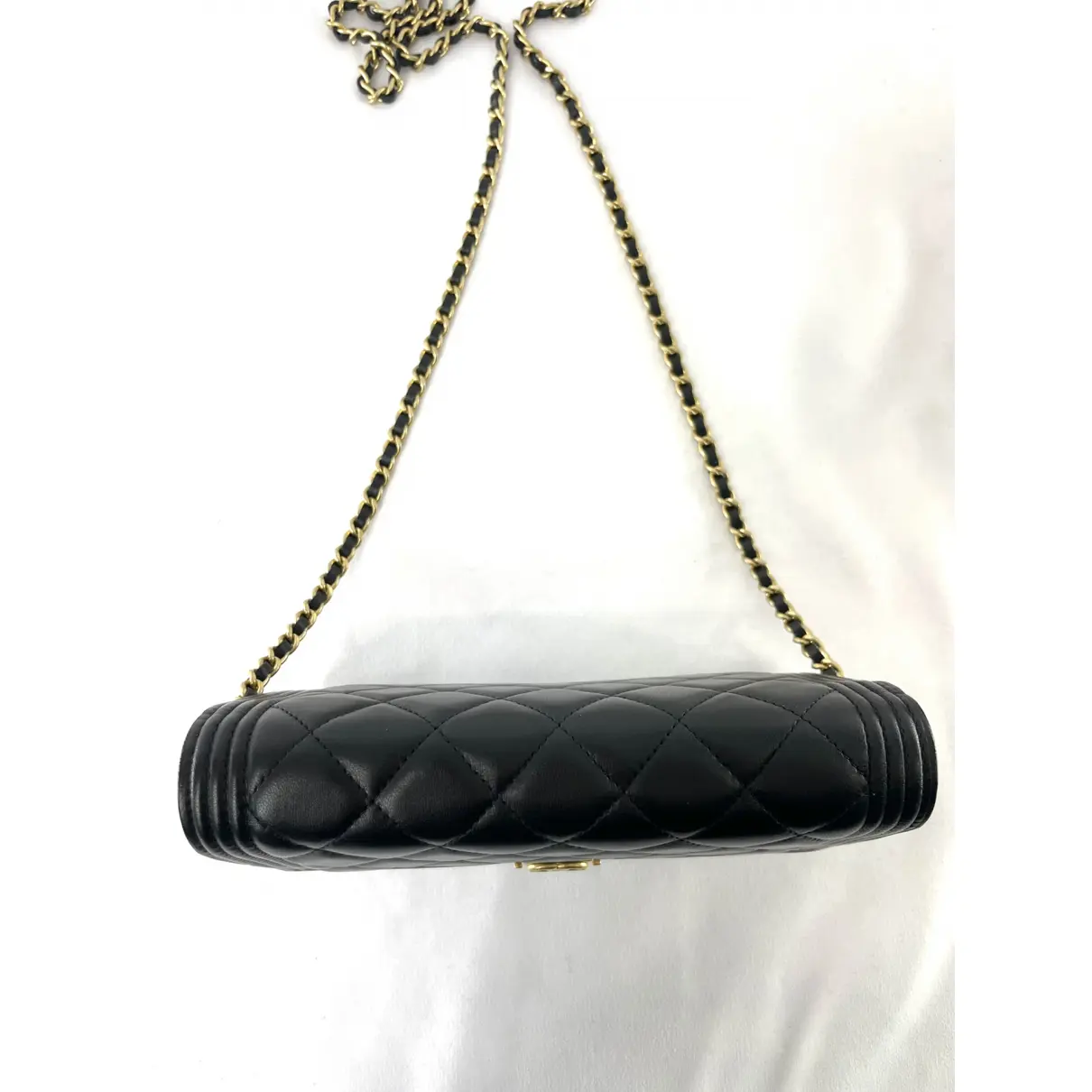 Wallet On Chain Boy Half Flap leather crossbody bag Chanel