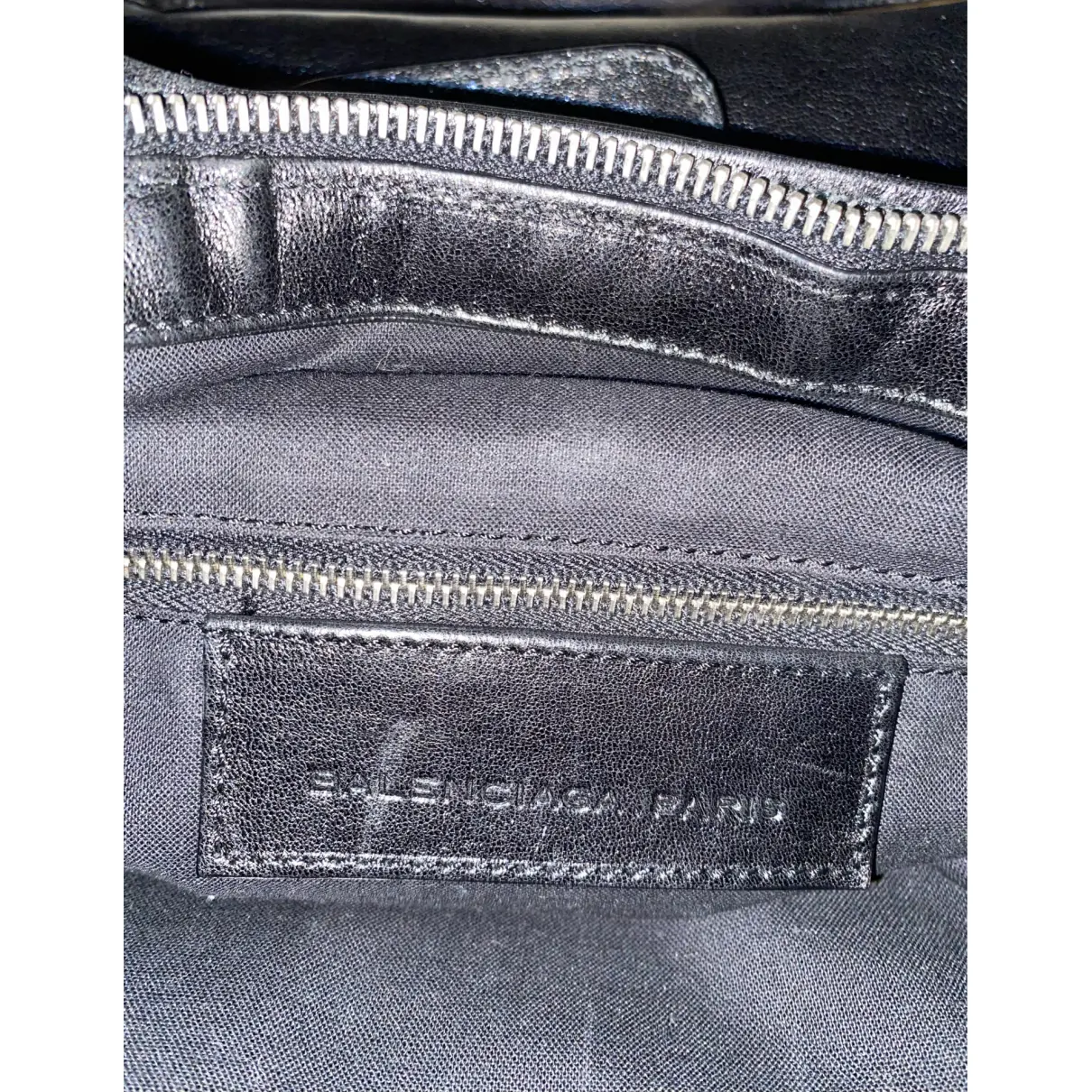 Weekender leather crossbody bag Balenciaga