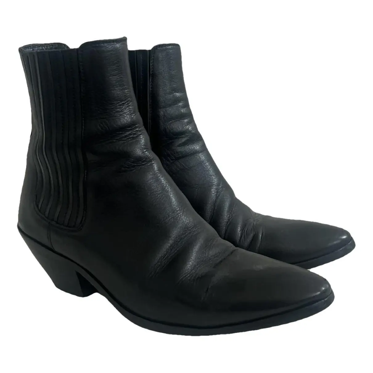 West Chelsea leather western boots