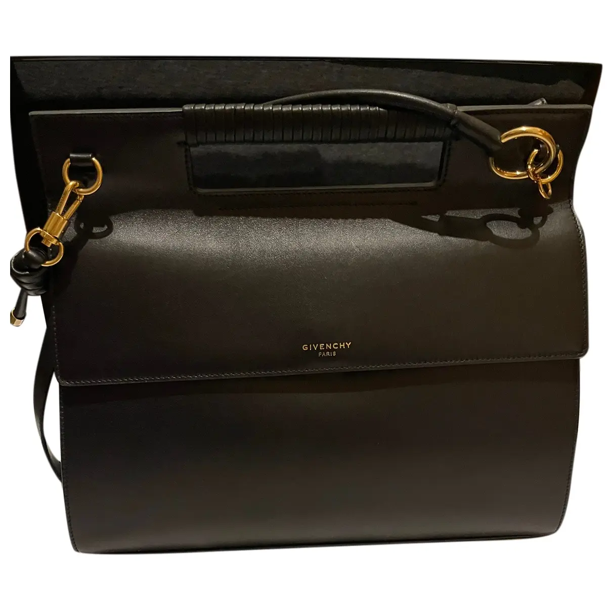 Whip leather handbag