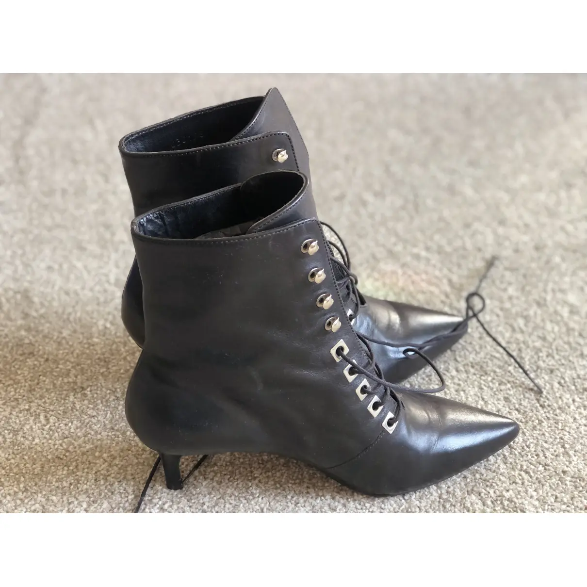 Buy Whistles Leather lace up boots online