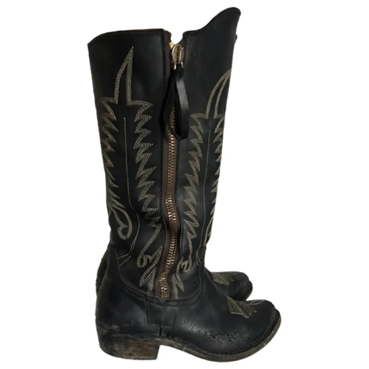 Wish Star leather cowboy boots