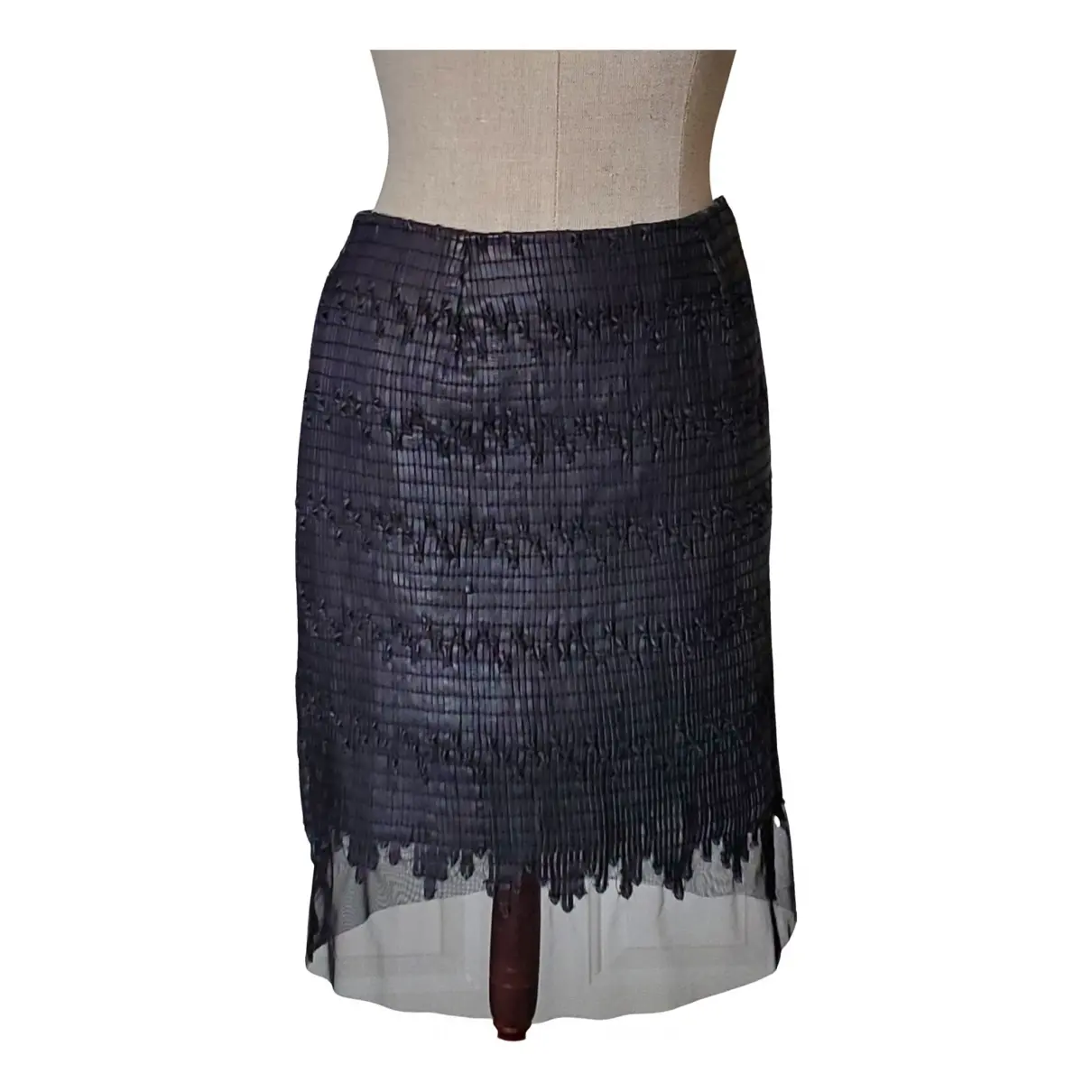 Leather mid-length skirt Worth