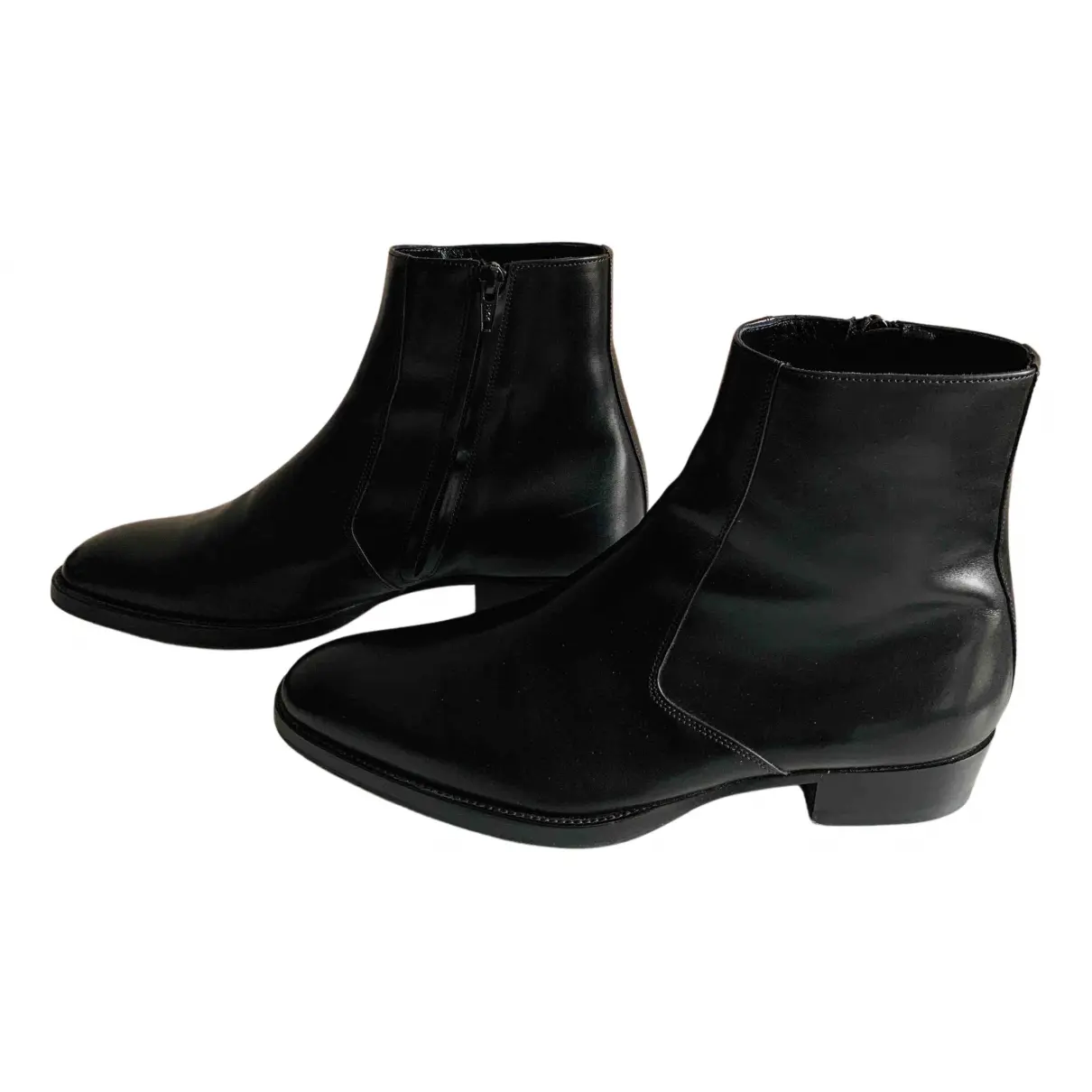 Wyatt leather boots Saint Laurent