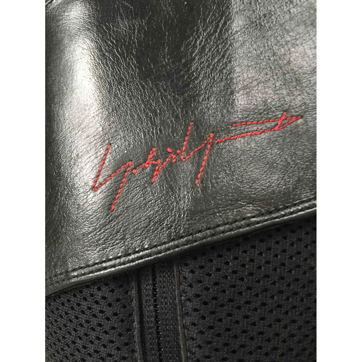 Buy Y-3 by Yohji Yamamoto Leather biker boots online