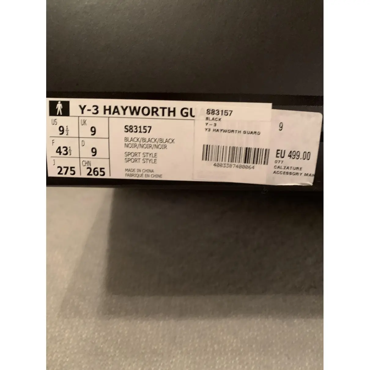 Y-3 by Yohji Yamamoto Leather high trainers for sale
