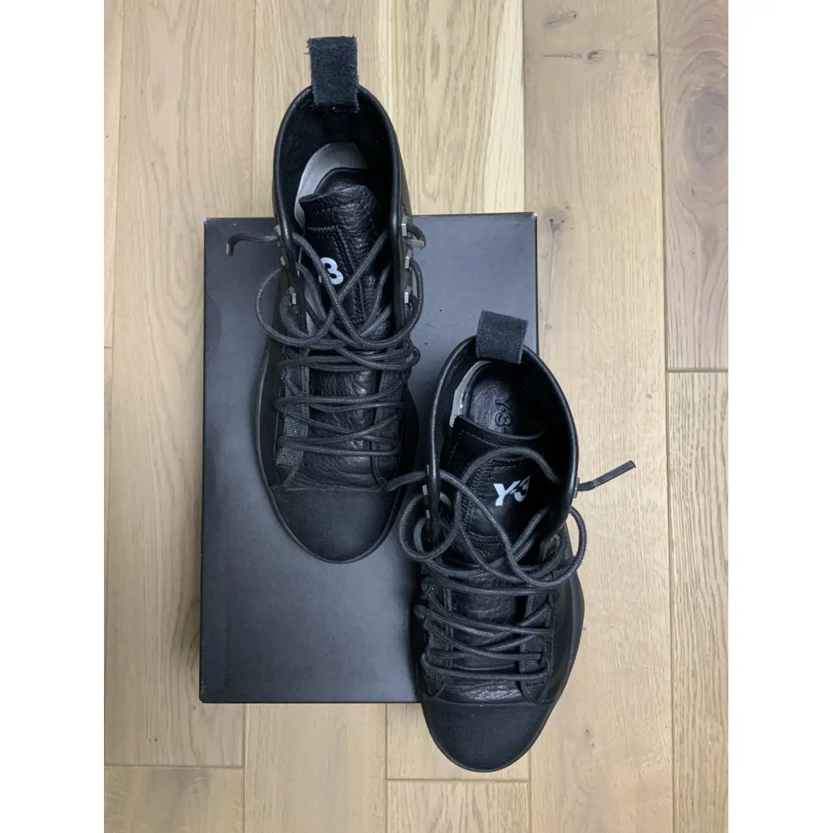 Buy Y-3 Leather high trainers online
