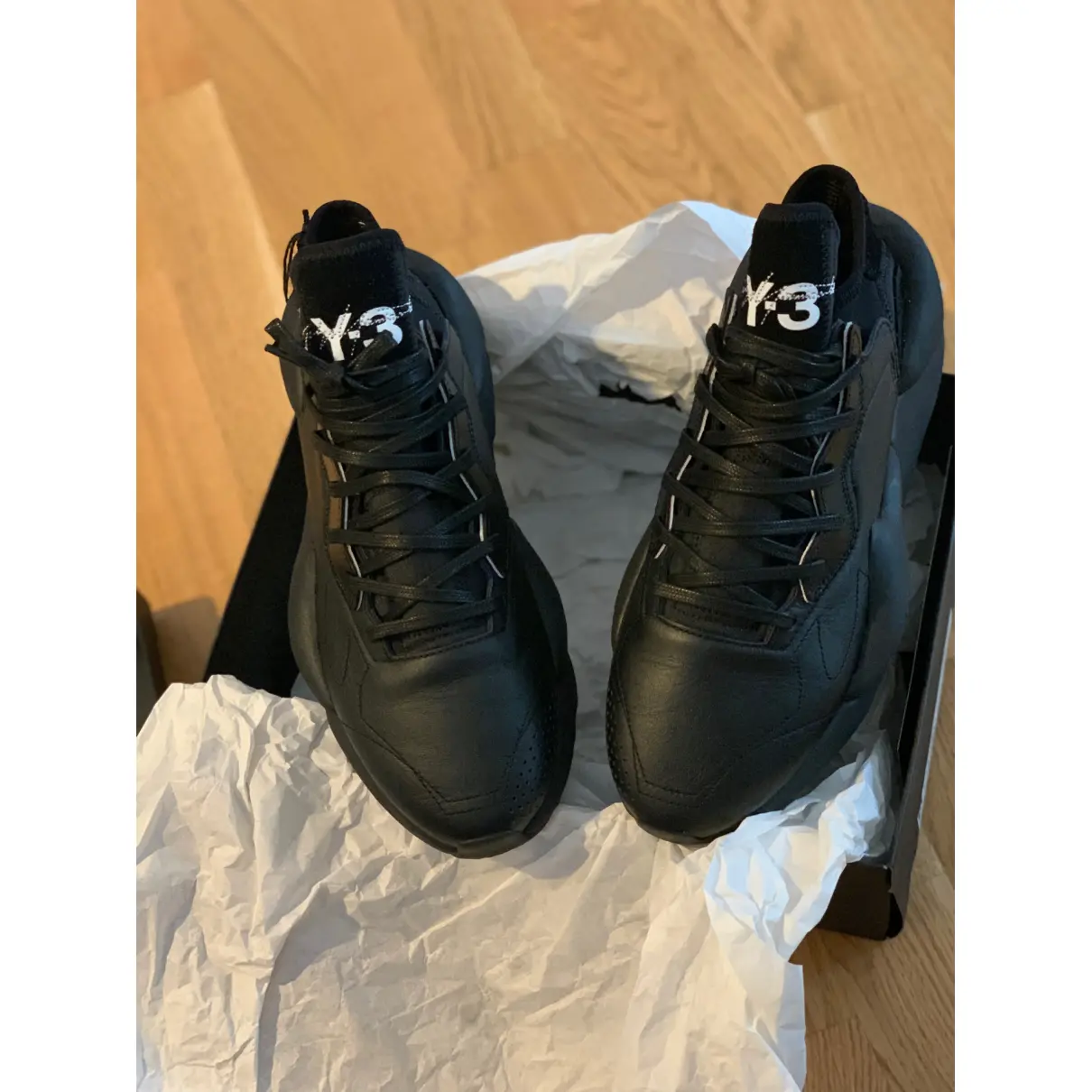 Buy Y-3 Leather low trainers online