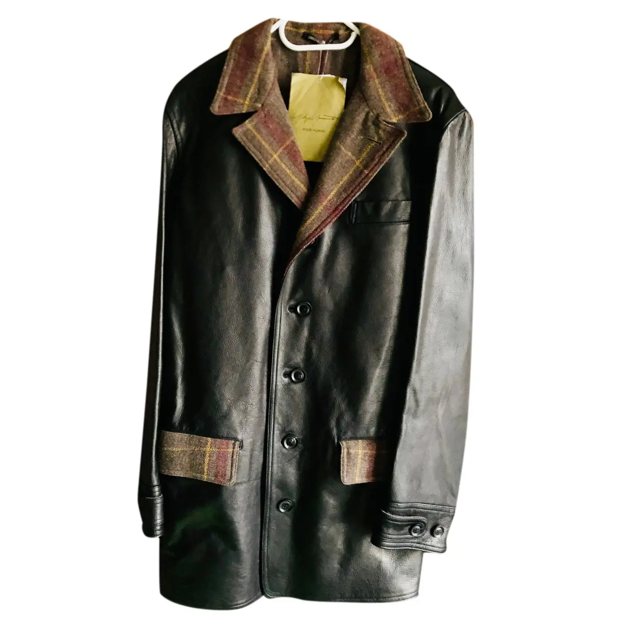 Leather coat Yohji Yamamoto