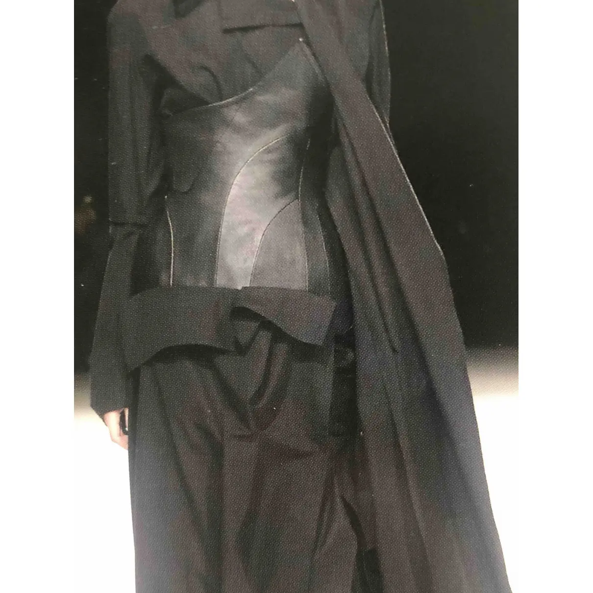 Leather dress Yohji Yamamoto