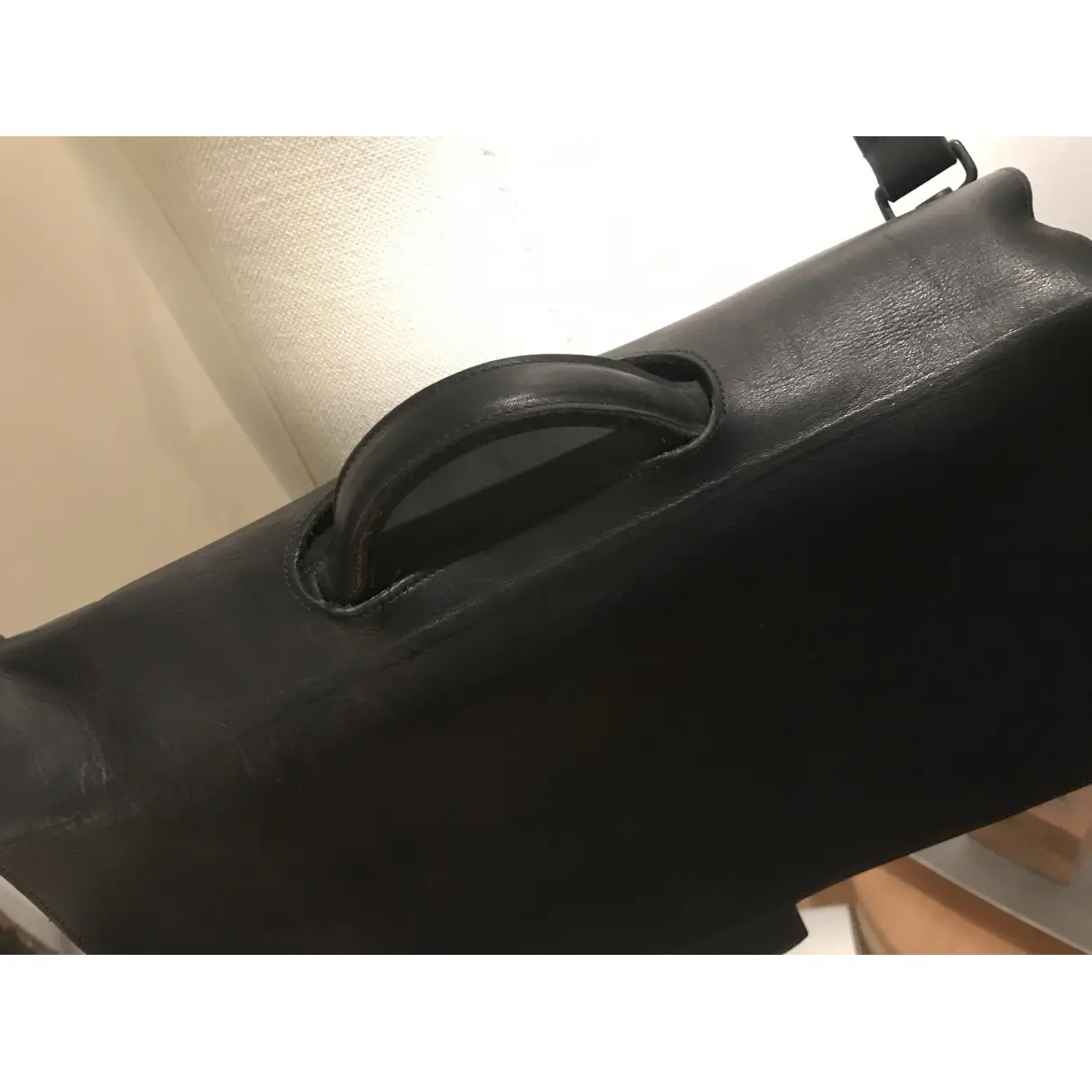 Leather satchel Yohji Yamamoto - Vintage