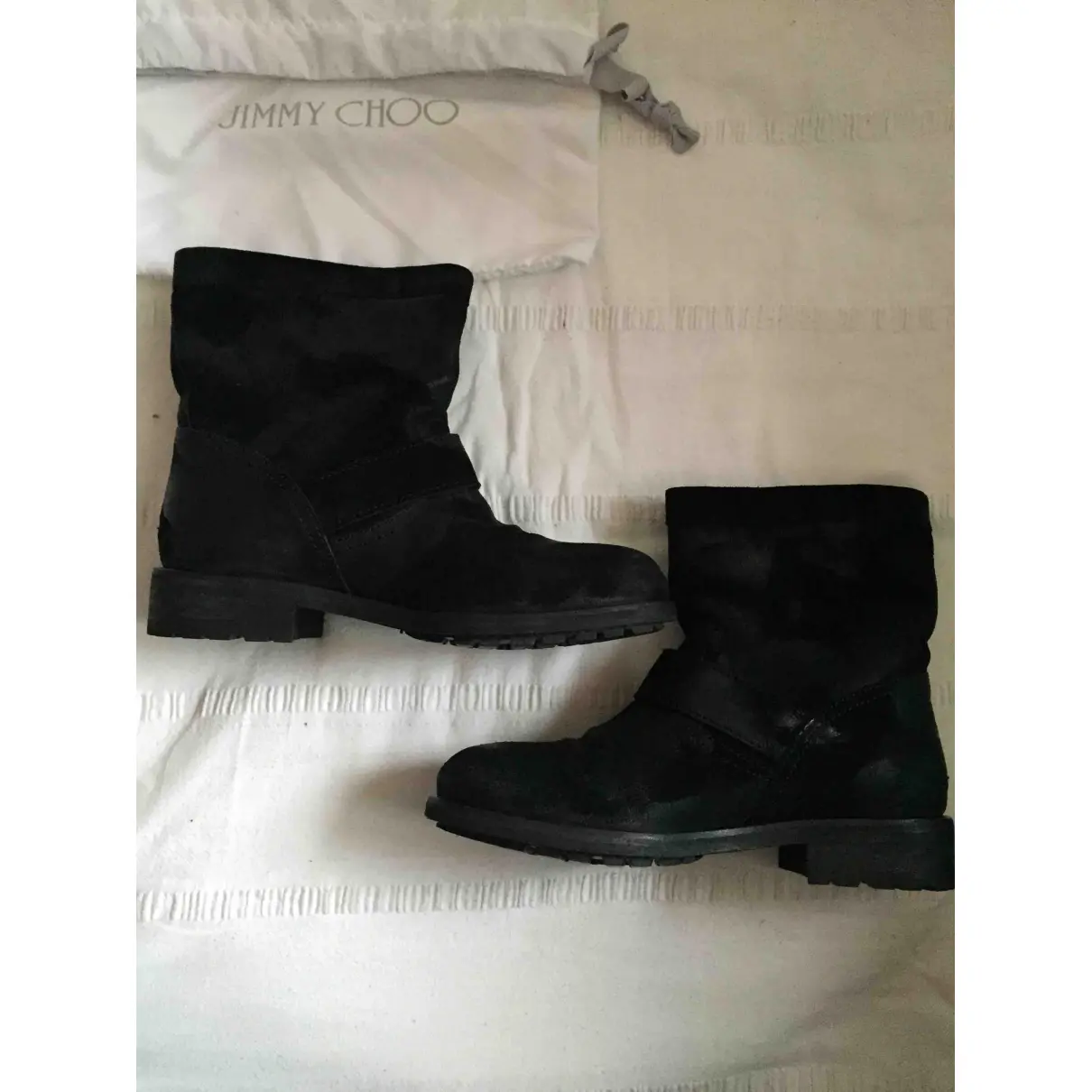 Buy Jimmy Choo Youth leather biker boots online