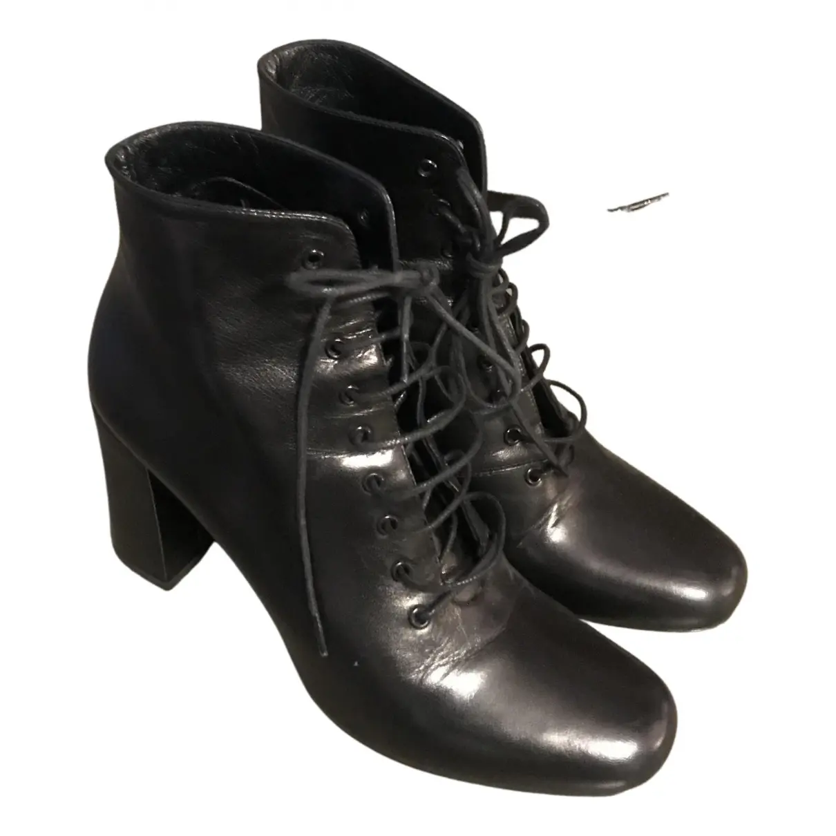 Leather lace up boots Yves Saint Laurent
