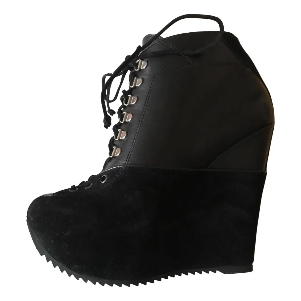 Leather lace up boots Yves Saint Laurent