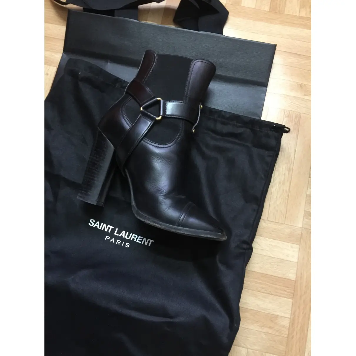 Yves Saint Laurent Leather ankle boots for sale - Vintage