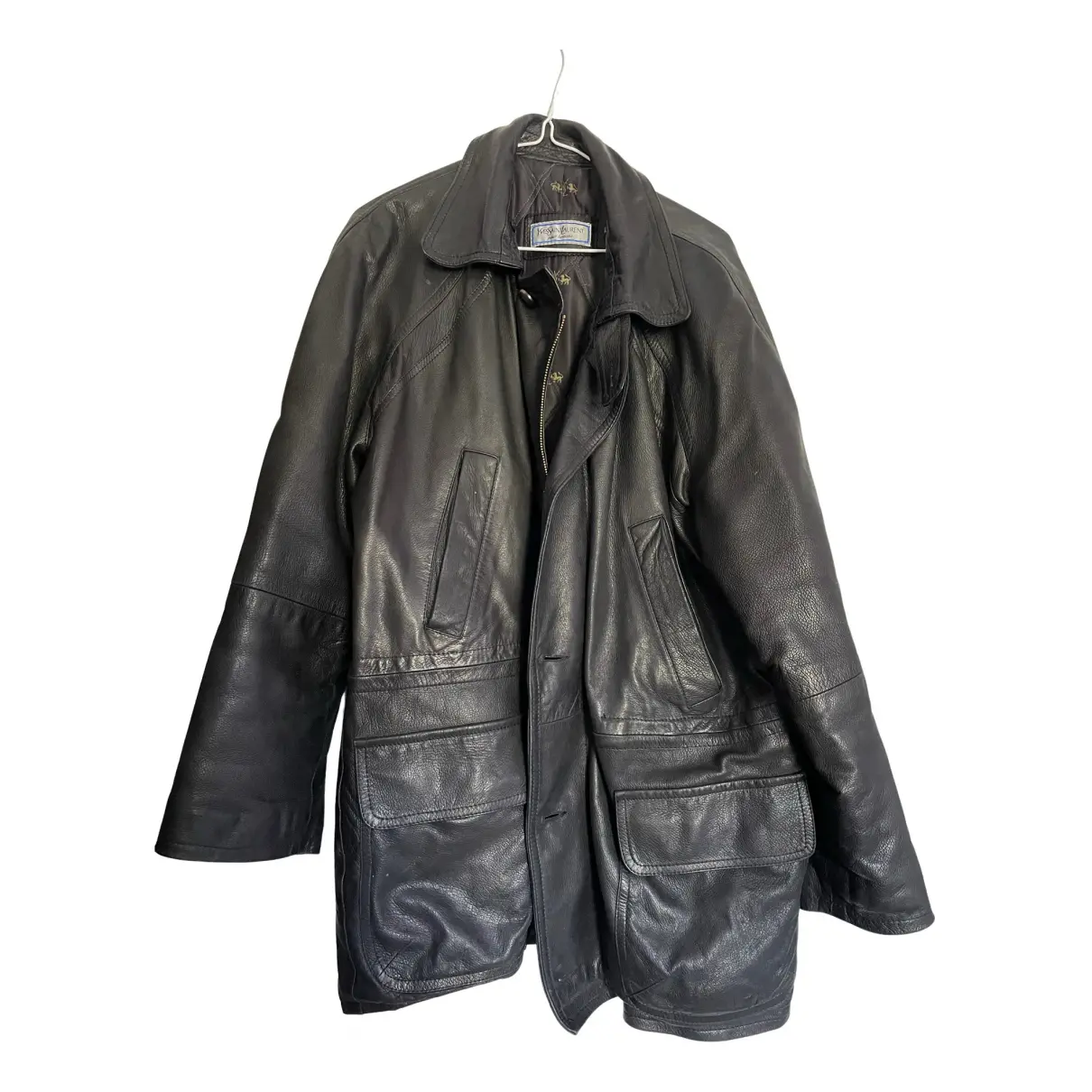 Leather coat Yves Saint Laurent