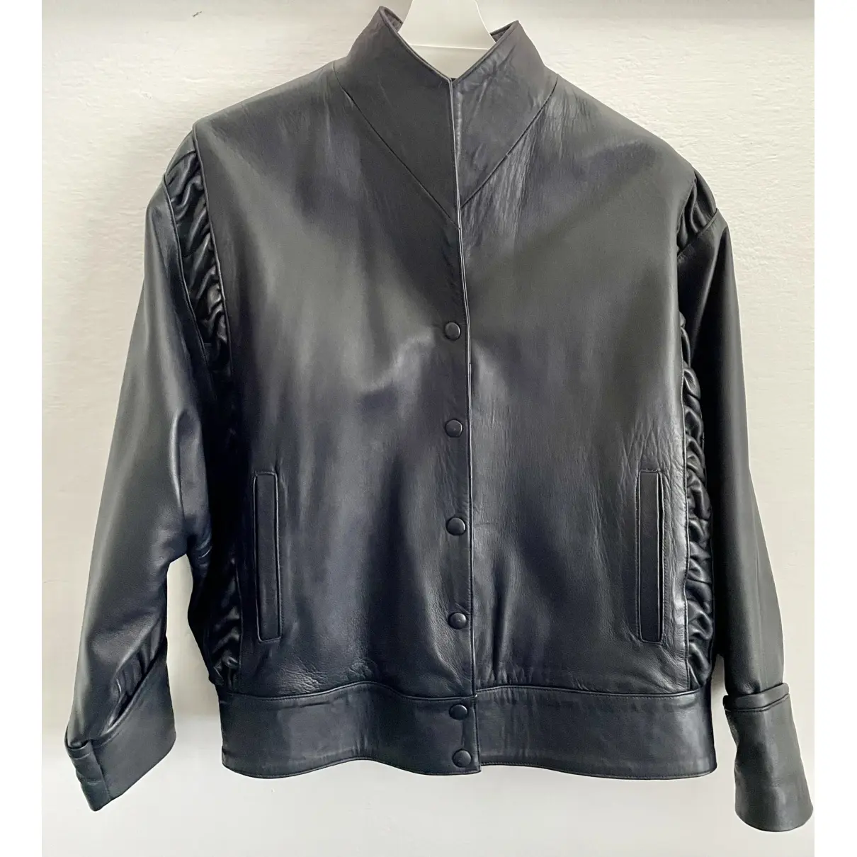 Leather suit jacket Yves Saint Laurent - Vintage