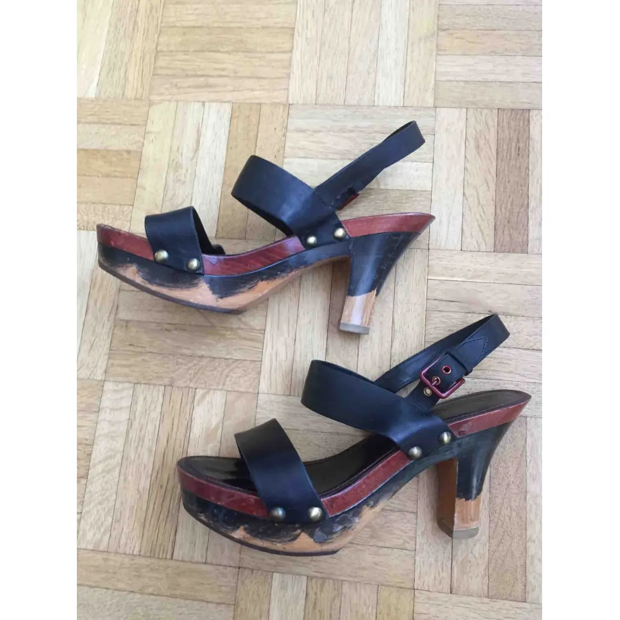 Yves Saint Laurent Leather sandals for sale - Vintage