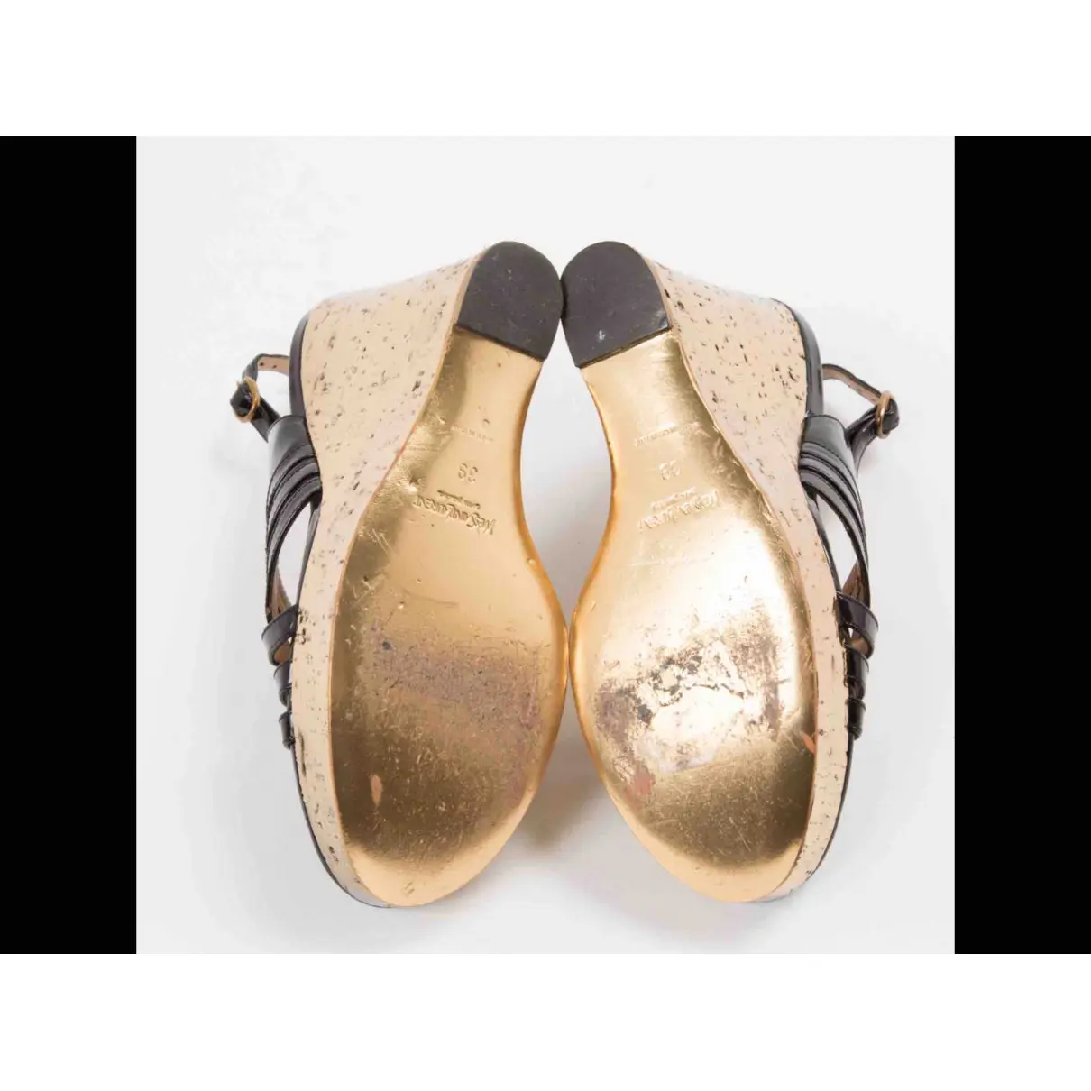 Leather sandals Yves Saint Laurent