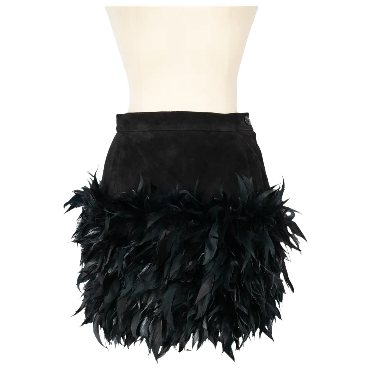 Leather mini skirt Yves Saint Laurent - Vintage