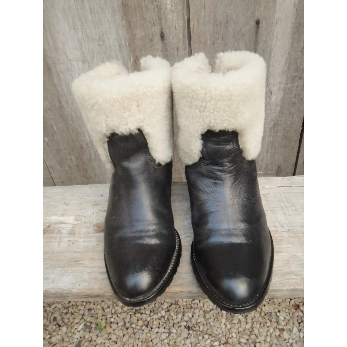 Leather snow boots Zadig & Voltaire