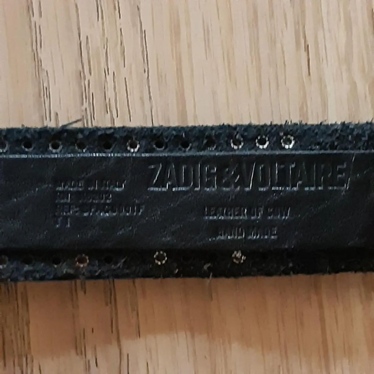 Leather belt Zadig & Voltaire