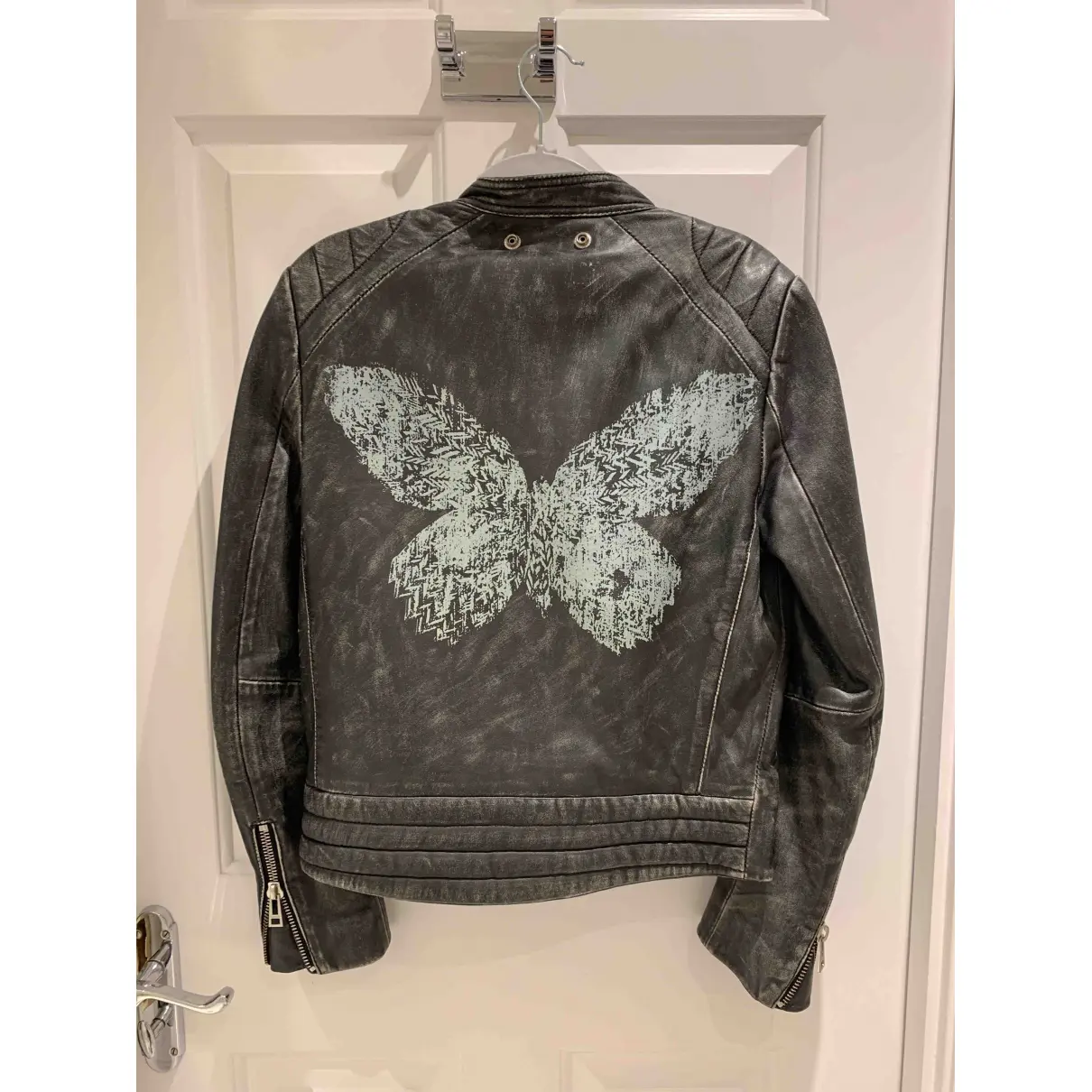 Buy Zadig & Voltaire Leather biker jacket online