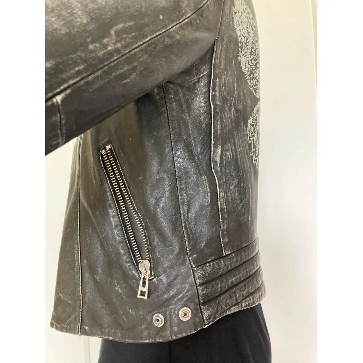 Leather biker jacket Zadig & Voltaire