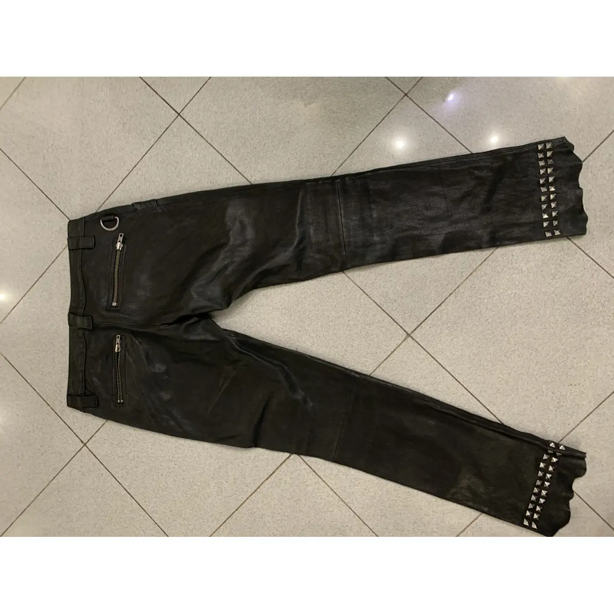 Buy Zadig & Voltaire Leather straight pants online