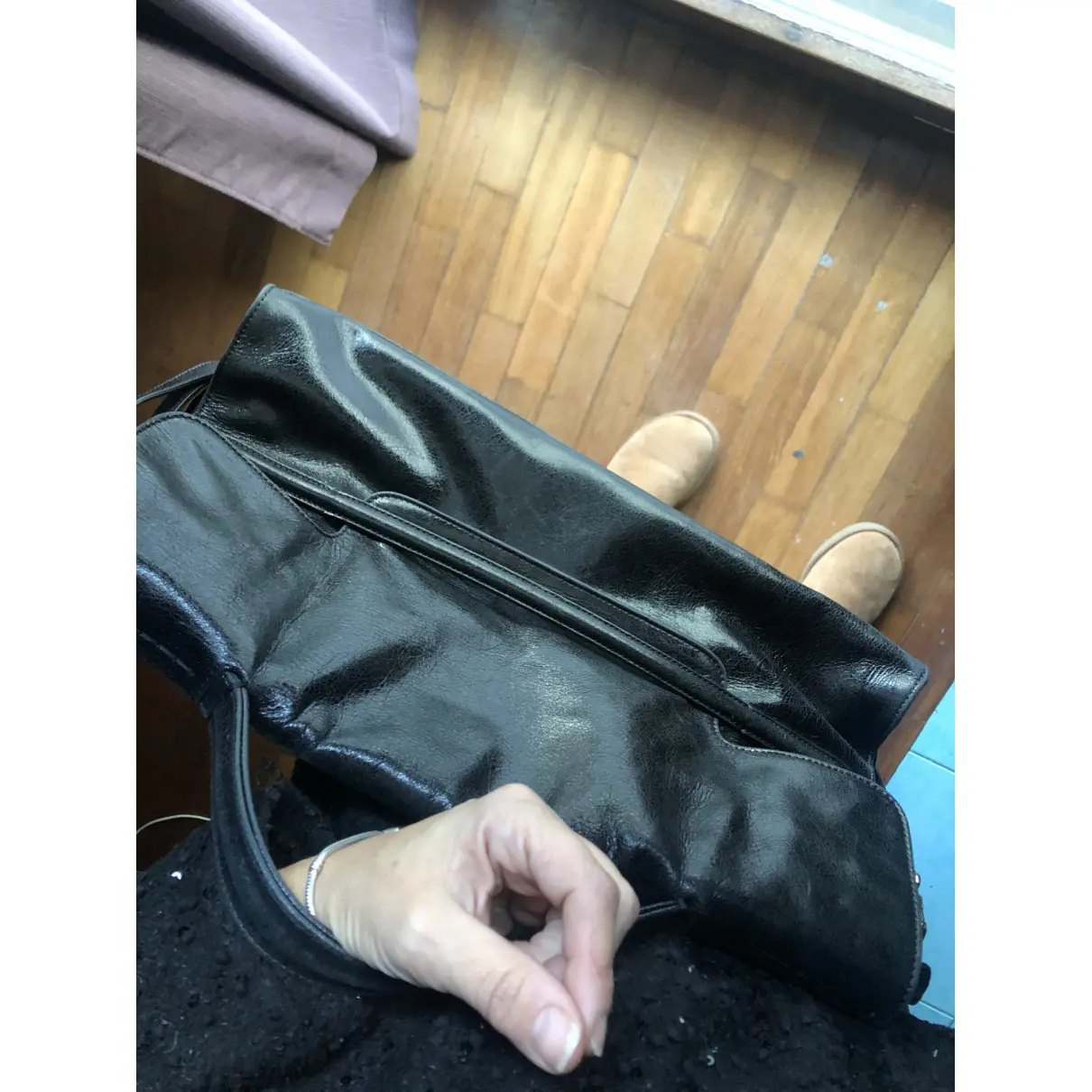 Leather handbag Zanellato
