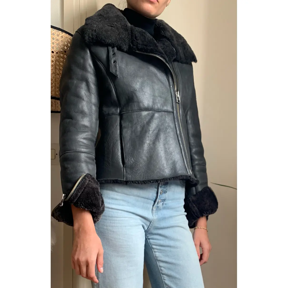 Leather coat Zapa
