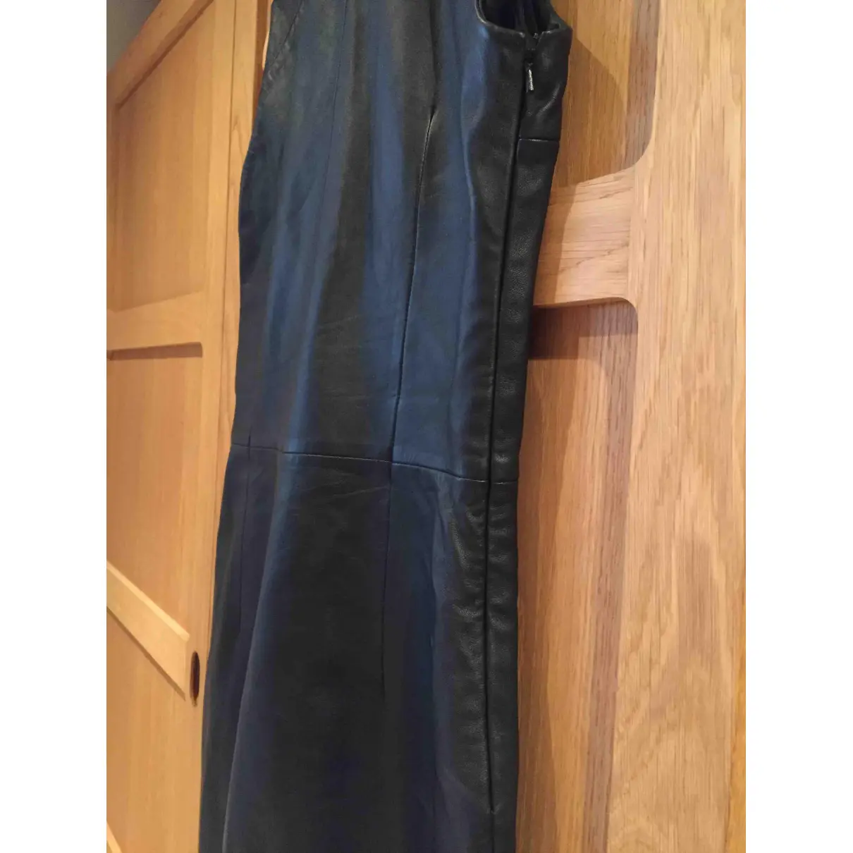 Leather mid-length dress Zapa
