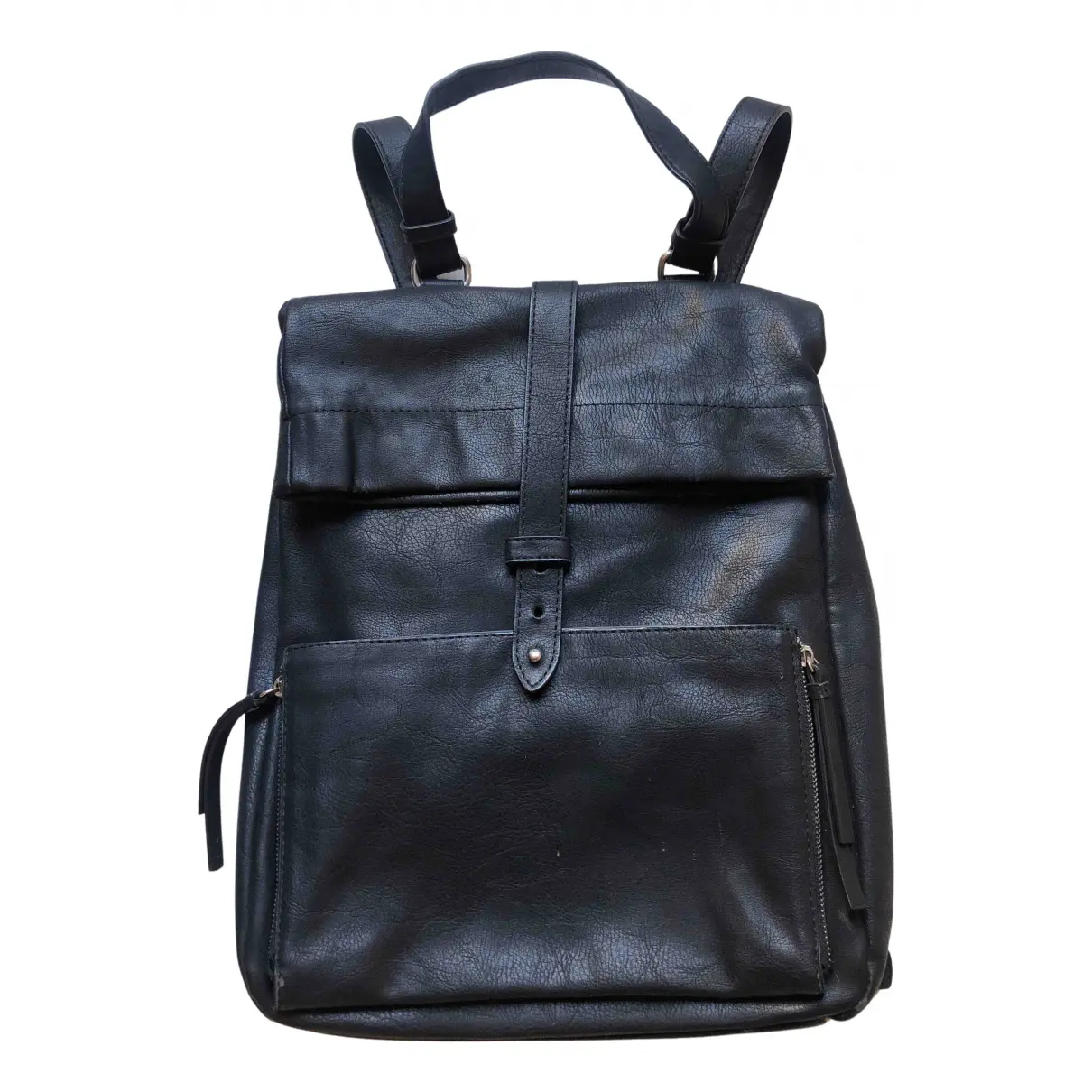 Leather backpack Zara
