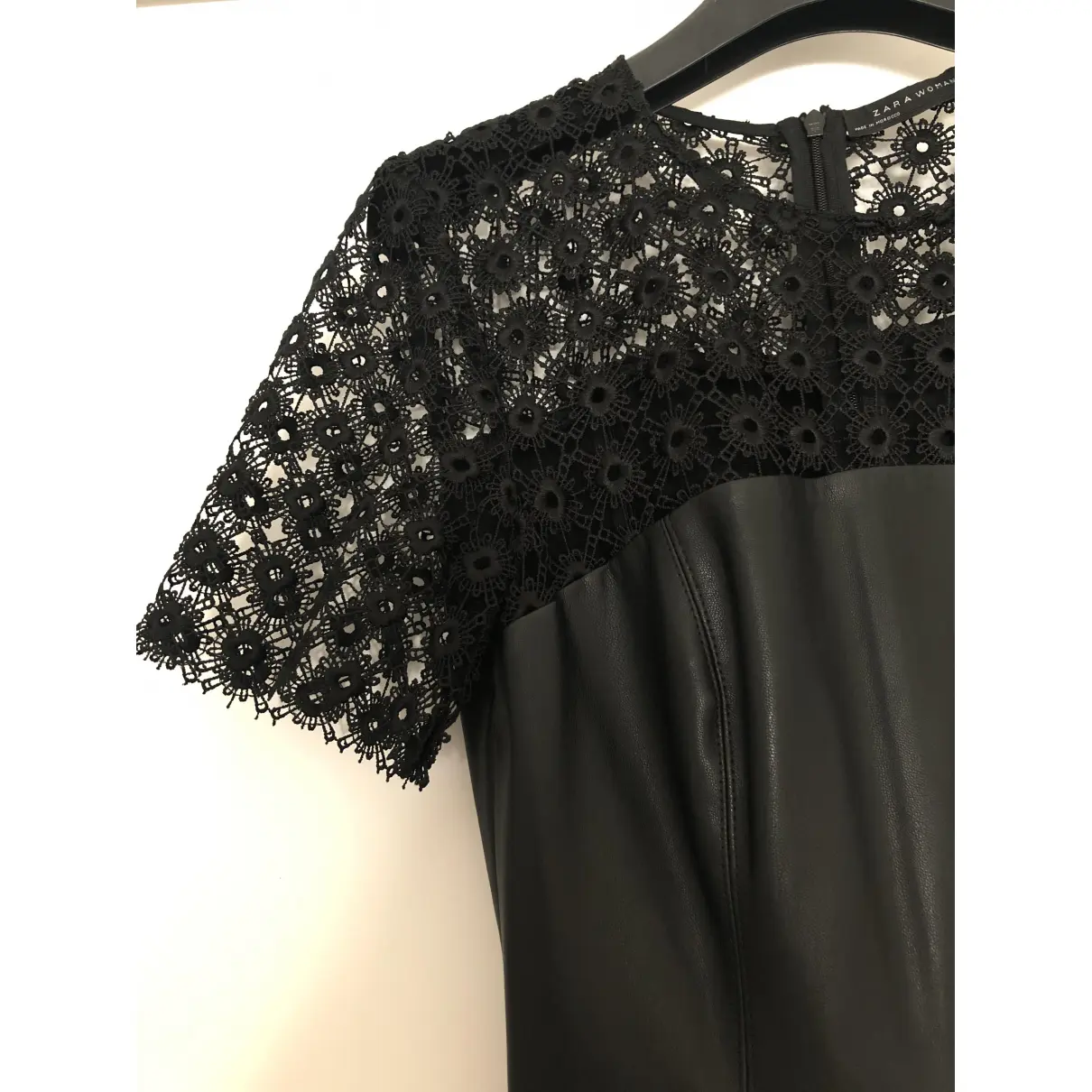 Buy Zara Leather mini dress online