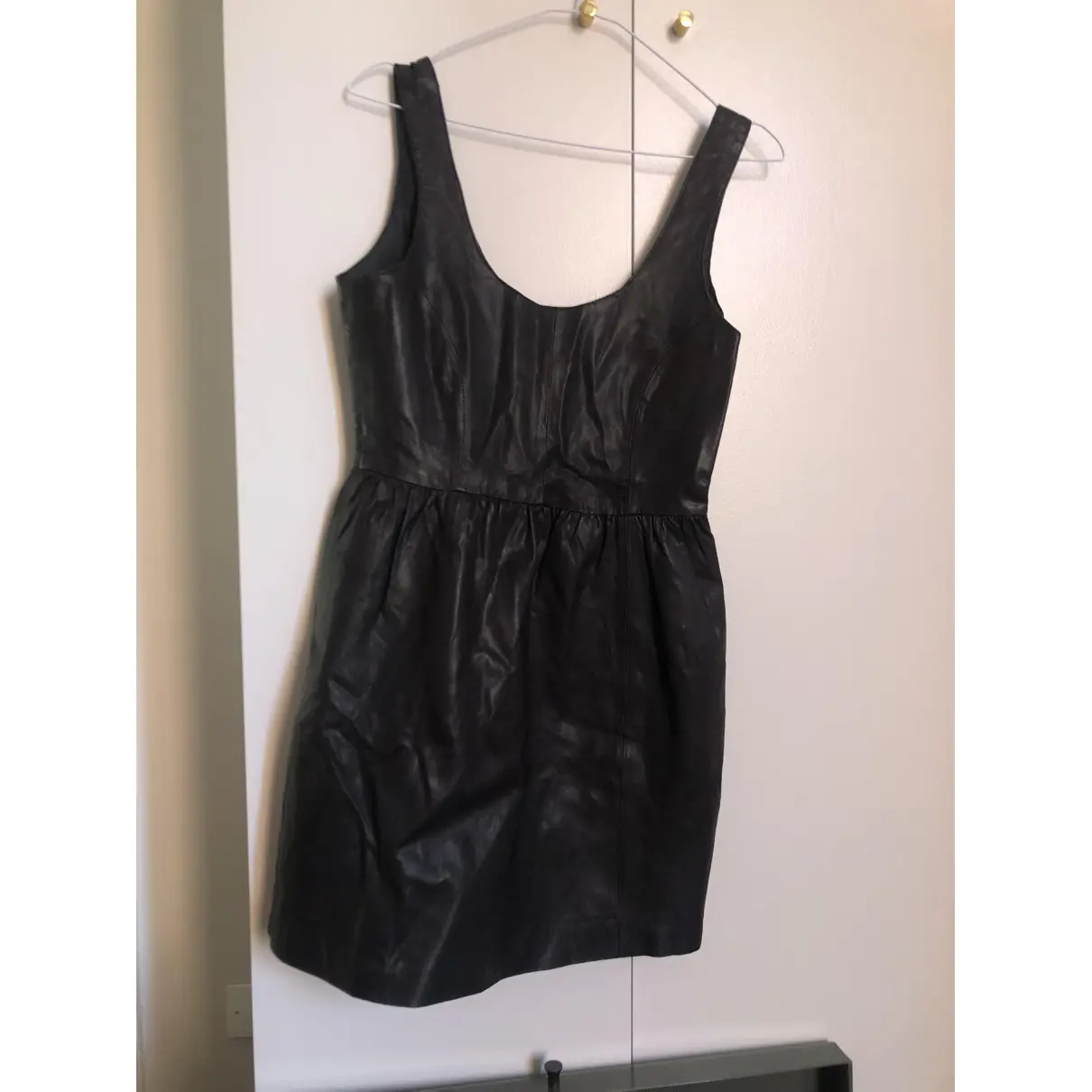 Buy Zara Leather mini dress online