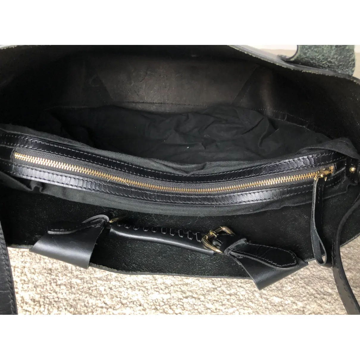 Leather handbag Zara