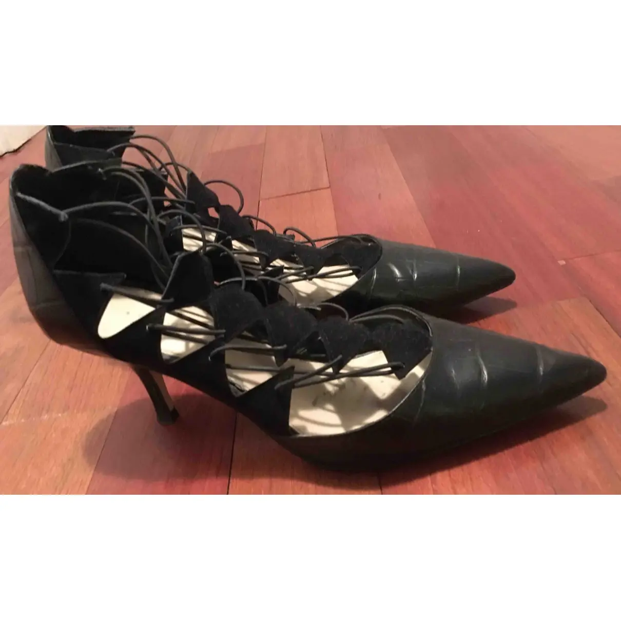 Zara Leather heels for sale