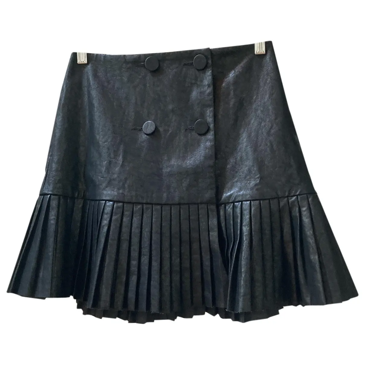 Leather mini skirt Zara