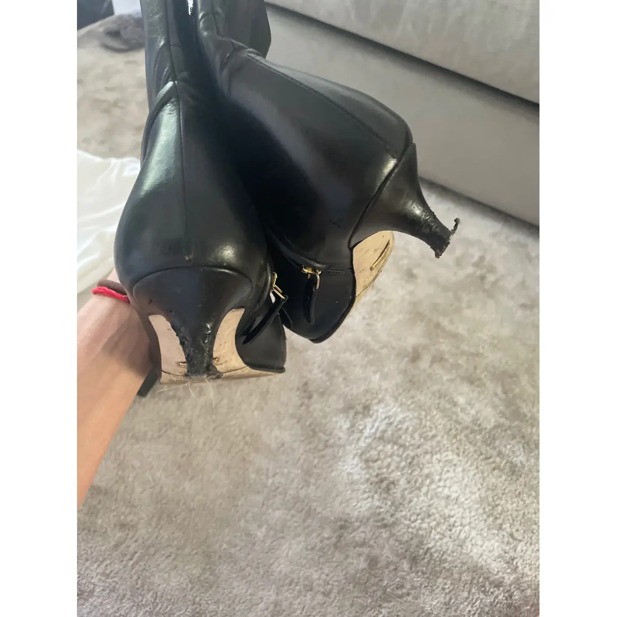 Zumi leather ankle boots Gucci