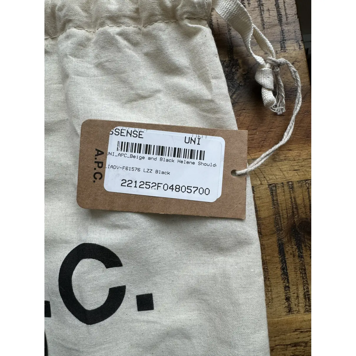 Linen crossbody bag APC