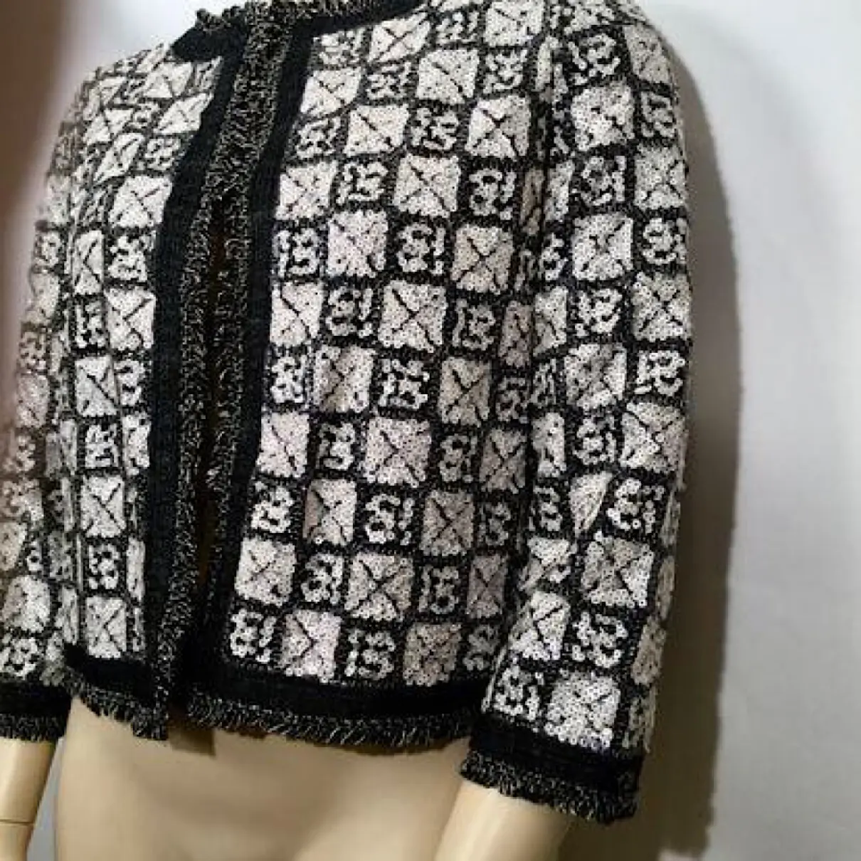 Linen cardi coat Chanel - Vintage
