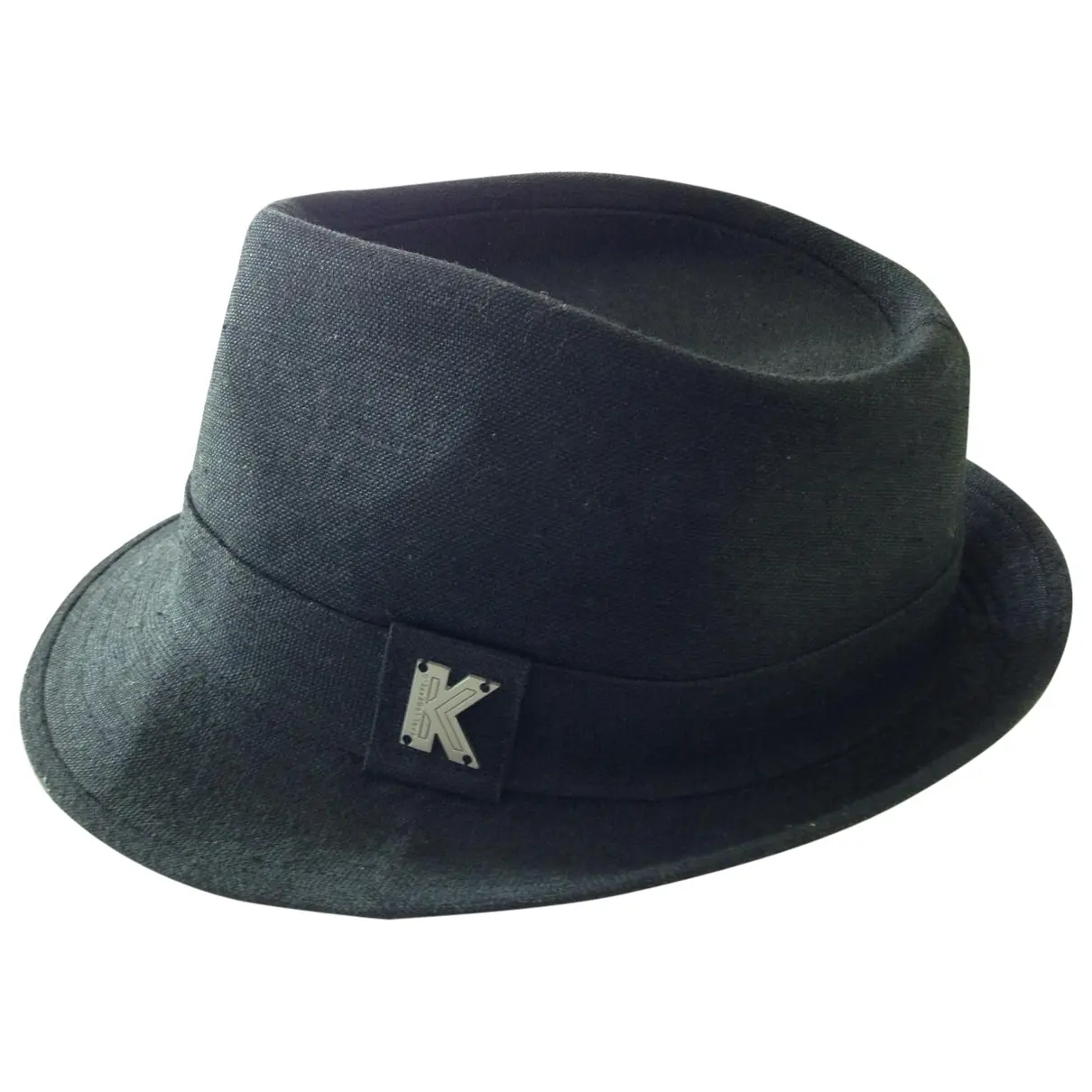 Black Linen Hat Karl Lagerfeld